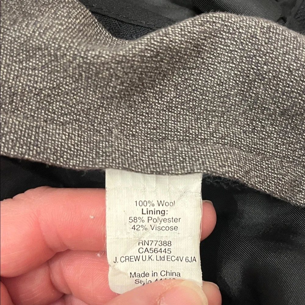 J. Crew Men's Classic Wool Black Dress Pants